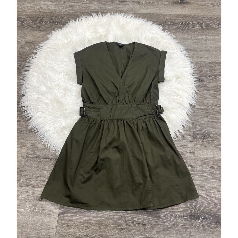 Banana Republic Belted Mini Dress Green Size Small‎ (MSRP $120)